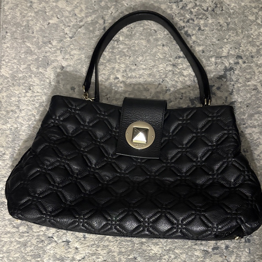 Kate Spade Black Quilted Shoulder Bag